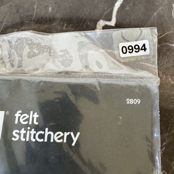 Bucilla Felt Applique Christmas Stocking Kit “Mr. Frosty” 23 inch - Picture 3 of 3